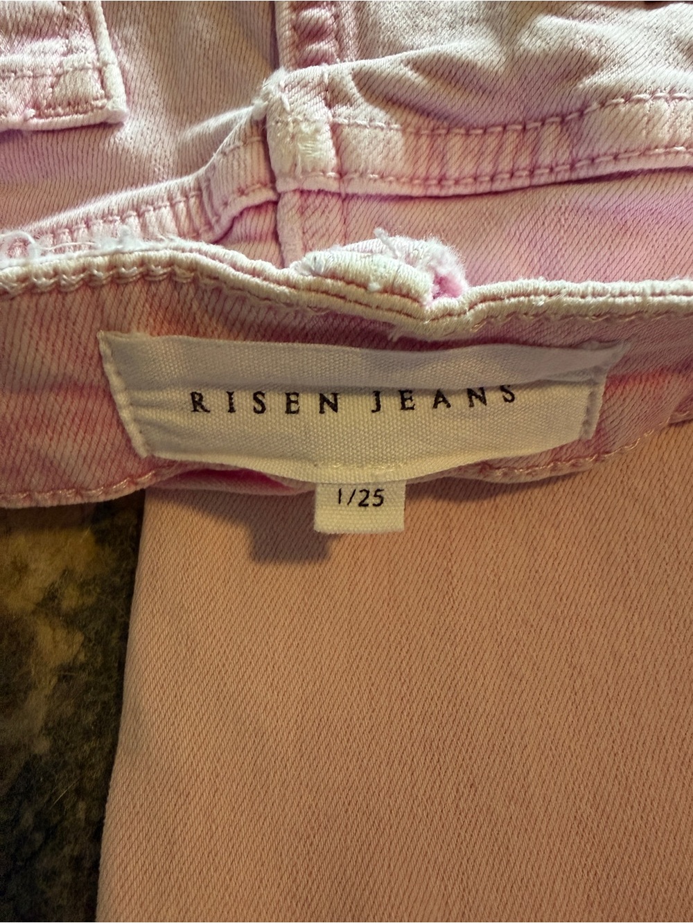 Women’s Risen Pink Wide Leg Jeans size 25 - Picture 2 of 3